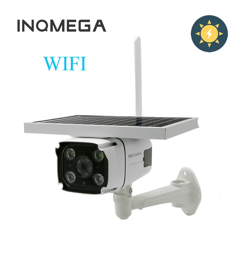 Наружная IP Wi Fi камера на солнечной батарее 1080P Водонепроницаемая аудио