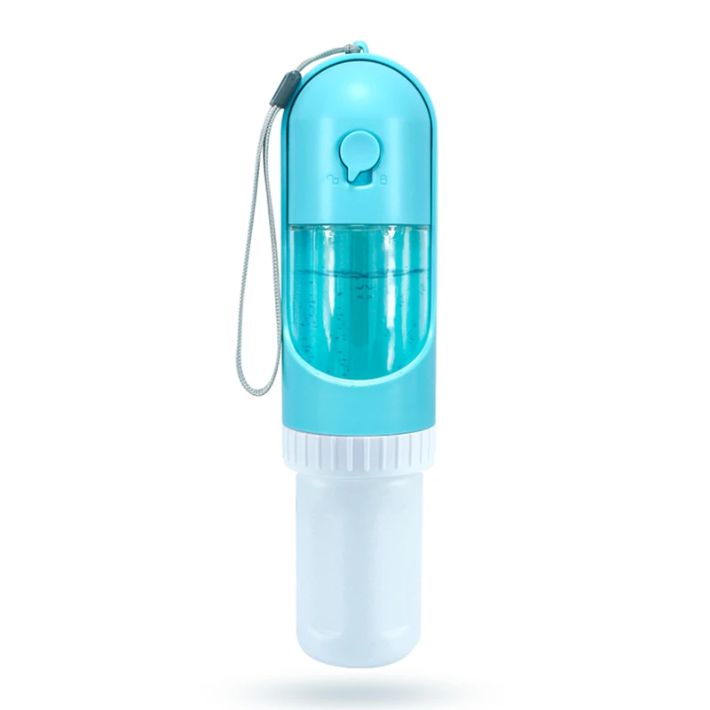 

Stretchable Portable Outdoor 220ML Water Dispenser and 120g Food Pet Feeder Travel Pet Water Bottles