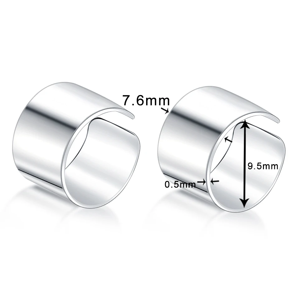 

2020 Fashion 2Pcs/Lot Steel Gold Ear Clip Cuff Wrap Earrings No Piercing-Clip On Cartilage for Women Men Fake Piercing Jewelry