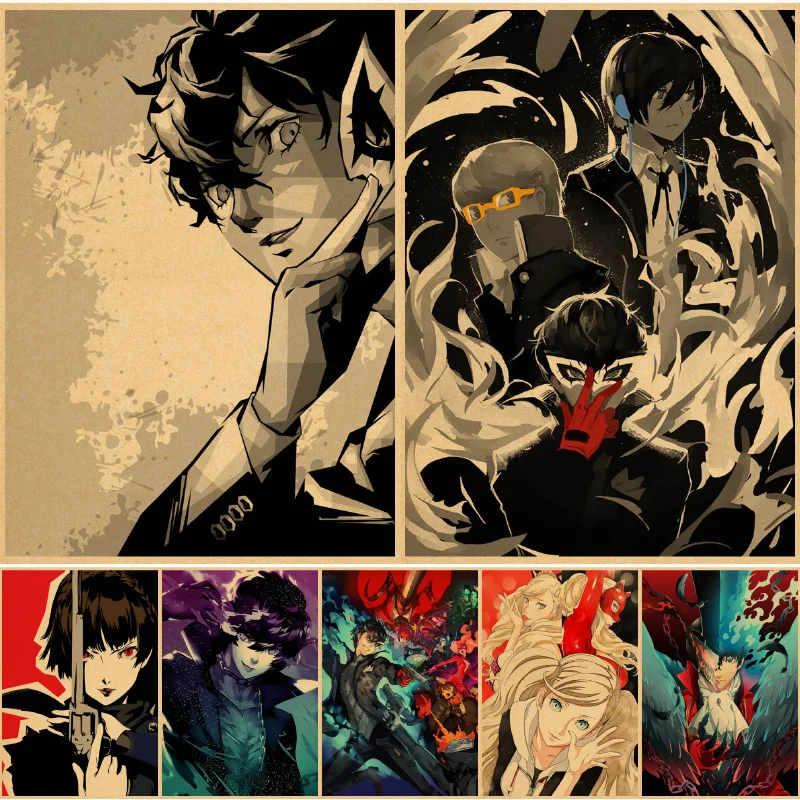 Настенные плакаты Persona 5 аниме Декор для дома спальни | Дом и сад