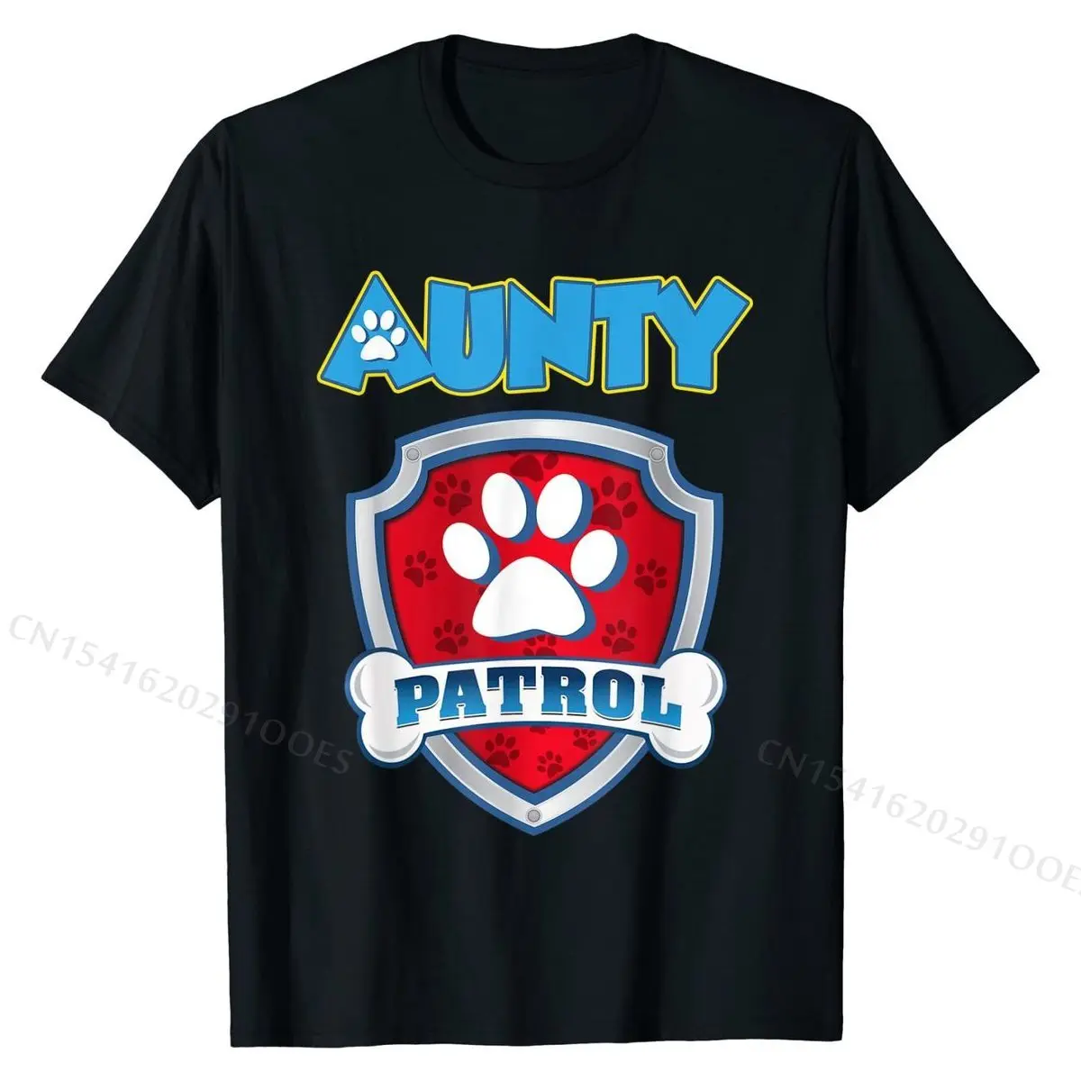 

Aunty Patrol Shirt - Dog Mom Dad Funny Gift Birthday Party T-Shirt Printed T Shirt Family Cotton Men T Shirts