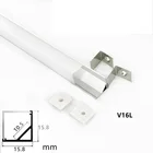 5-30 упаковок 40 дюймов 1 м Прямоугольная светодиодная полоса алюминиевый канальный диффузор, шкафчик V-образной формы угловой канал прямоугольная лента световая крышка