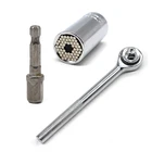 Универсальный динамометрический ключ, Набор насадок с храповым механизмом 7-19 мм