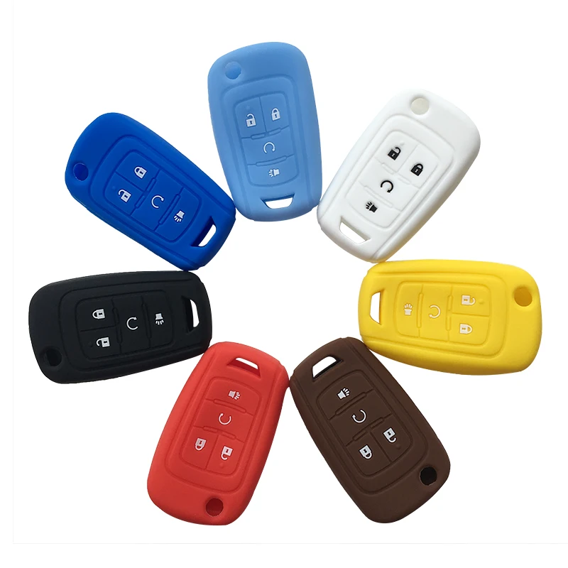 Чехол для автомобильного ключа из силикагеля защитный силиконовый чехол Chevrolet