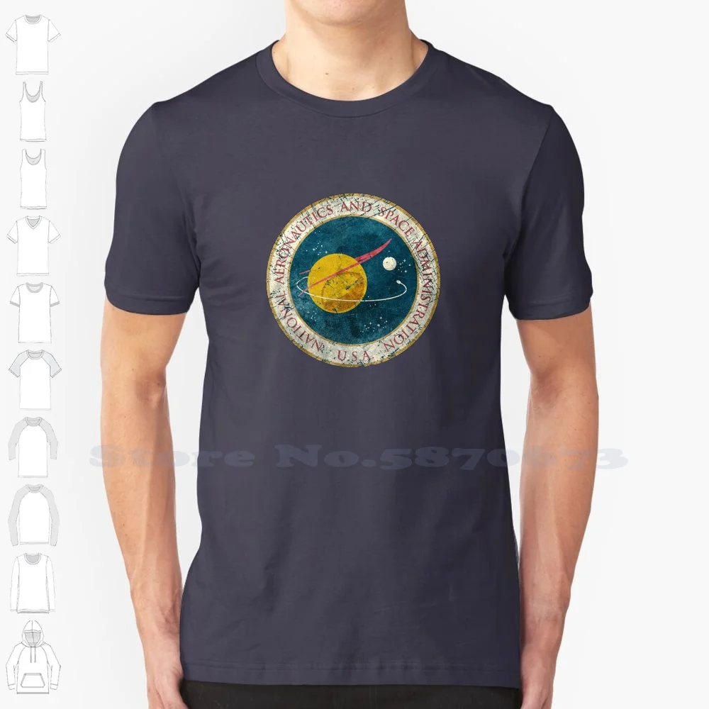 

Retro Summer Funny T Shirt For Men Women Logo Retro Outer Space Astronomy