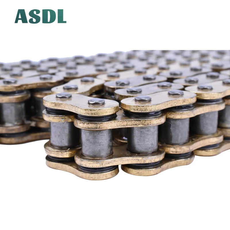 

For HONDA YAMAHA KAWASAKI SUZUKI DID Golden O-Ring Oil Seal Chain 120 Link 428 Motorcycle Chain #d
