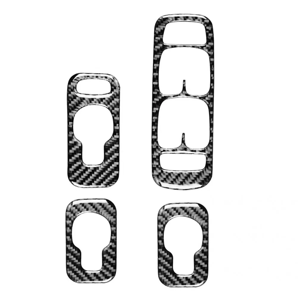 

Stable 4Pcs/Set Reliable Wear-resistant Window Button Panel Trim Decorative Window Switch Panel Trim Standard