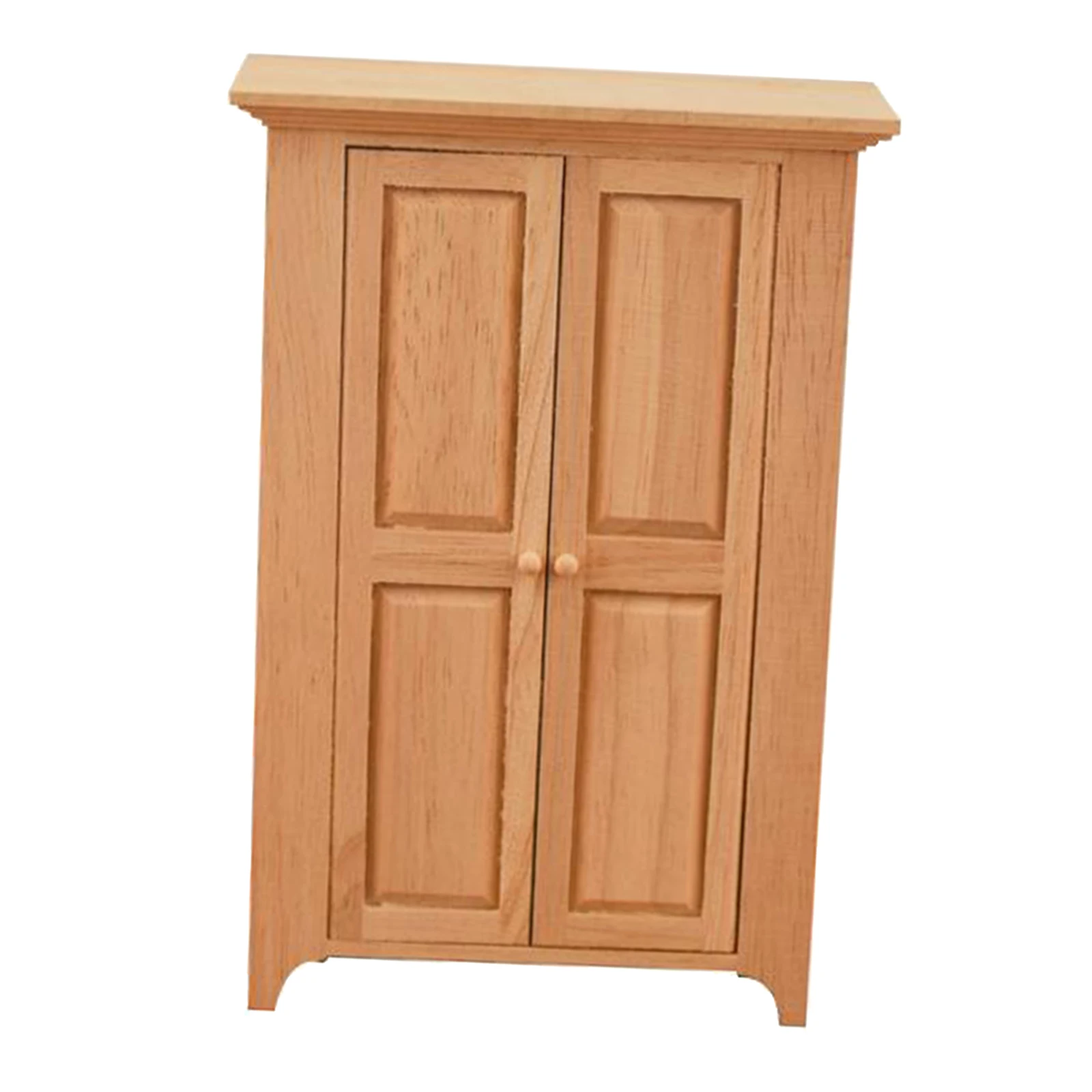 

1/12 Doll House Miniature Kitchen Cabinet Model Oak Wood Cabinet