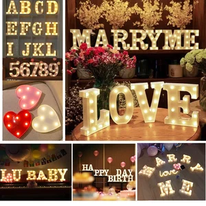 Рождественский, Свадебный, Романтический, 3D, 26 букв, алфавит и цифры вечерние праздничный светильник, светодиодный светильник для помещений, настенный, подвесной ночник, рождественские светильники