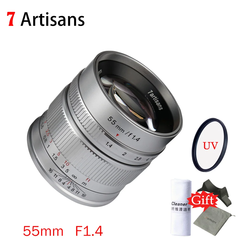 Объектив с большой диафрагмой для Sony E Mount Fuji FX 7 мастеров 55 мм F1.4 ручная