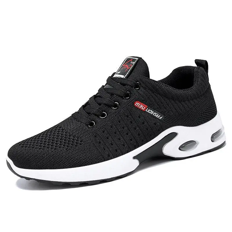 

Mesh Sneakers 2021 Spring Summer New Men Shoes Korean Fashion Running Black Shoe Breathable Mesh Shoes