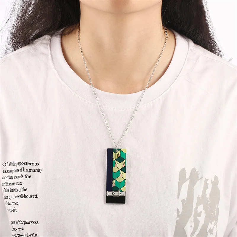 Ожерелье с подвеской для косплея тиока гиюу кочоу из аниме рассекающий демонов