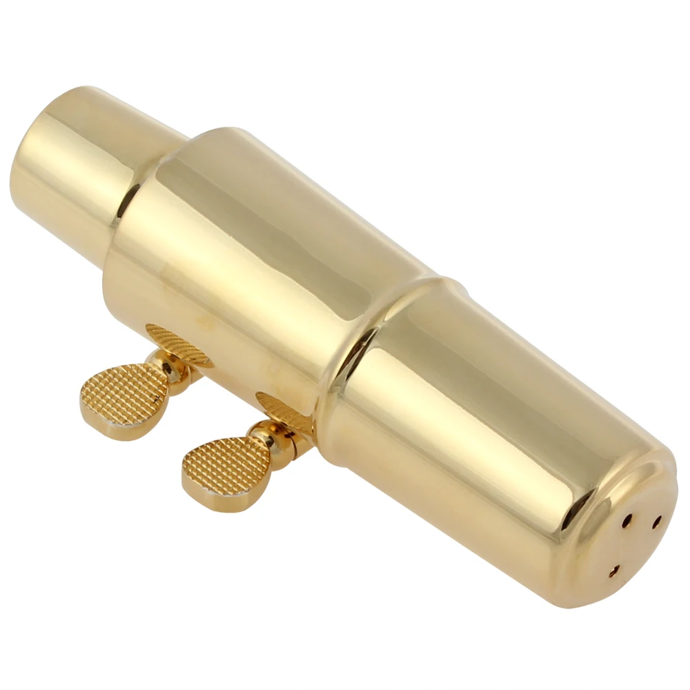 Саксофон профессиональный инструмент рупора позолоченный металлический