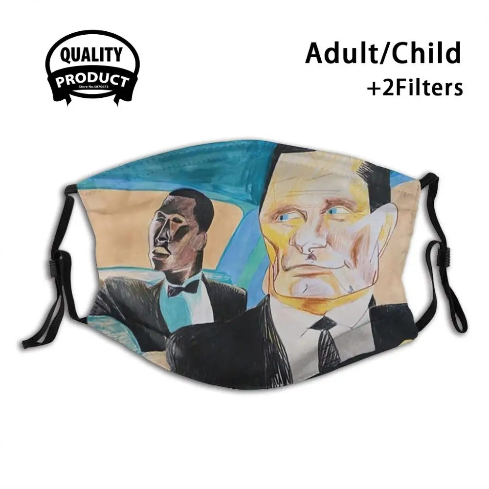 

Picture Movie Green Book Anti Dust Face Mask Washable Filter ReusableFriendship Love Good Films Seriels