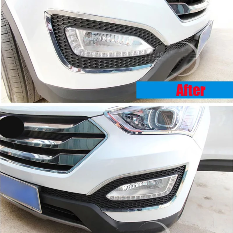 ABS хромированный передний противотуманный светильник крышка лампы планки