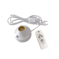 remote control e27 led lamp base with timer plug in wireless screw light base holder socket for home bedroom