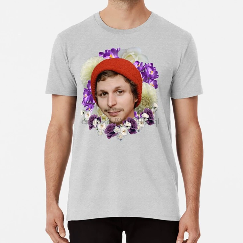 Майкл футболка цера цветы искусственные усы крутая необычная Милая Готическая |