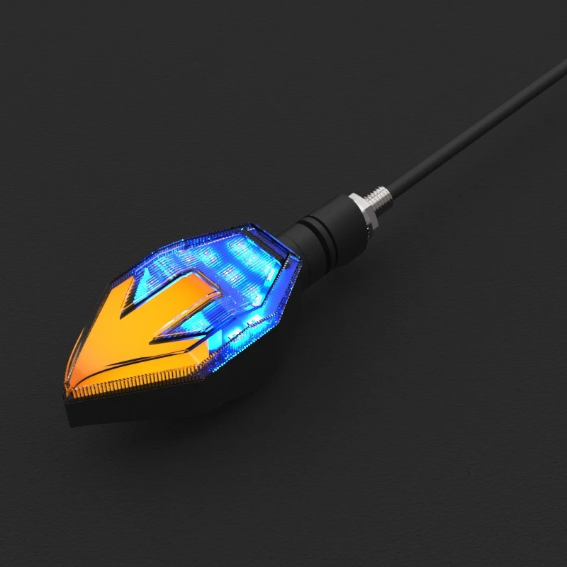 Универсальный 2х цветов белый Янтарный мотоциклетный DRL световой индикатор