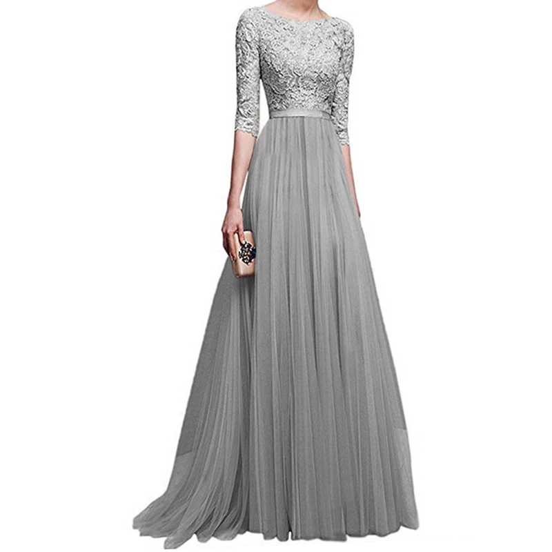 Женское винтажное шифоновое длинное вечернее платье до щиколотки с цветочным