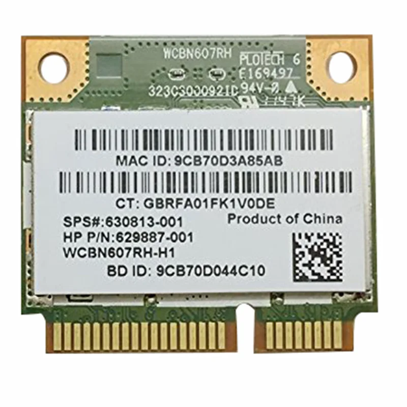 

RT3592BC8 Dual Band 300M & Bluetooth 3.0 Wireless Card for HP 4530S 4330S 4430S 4230S SPS: 630813-001