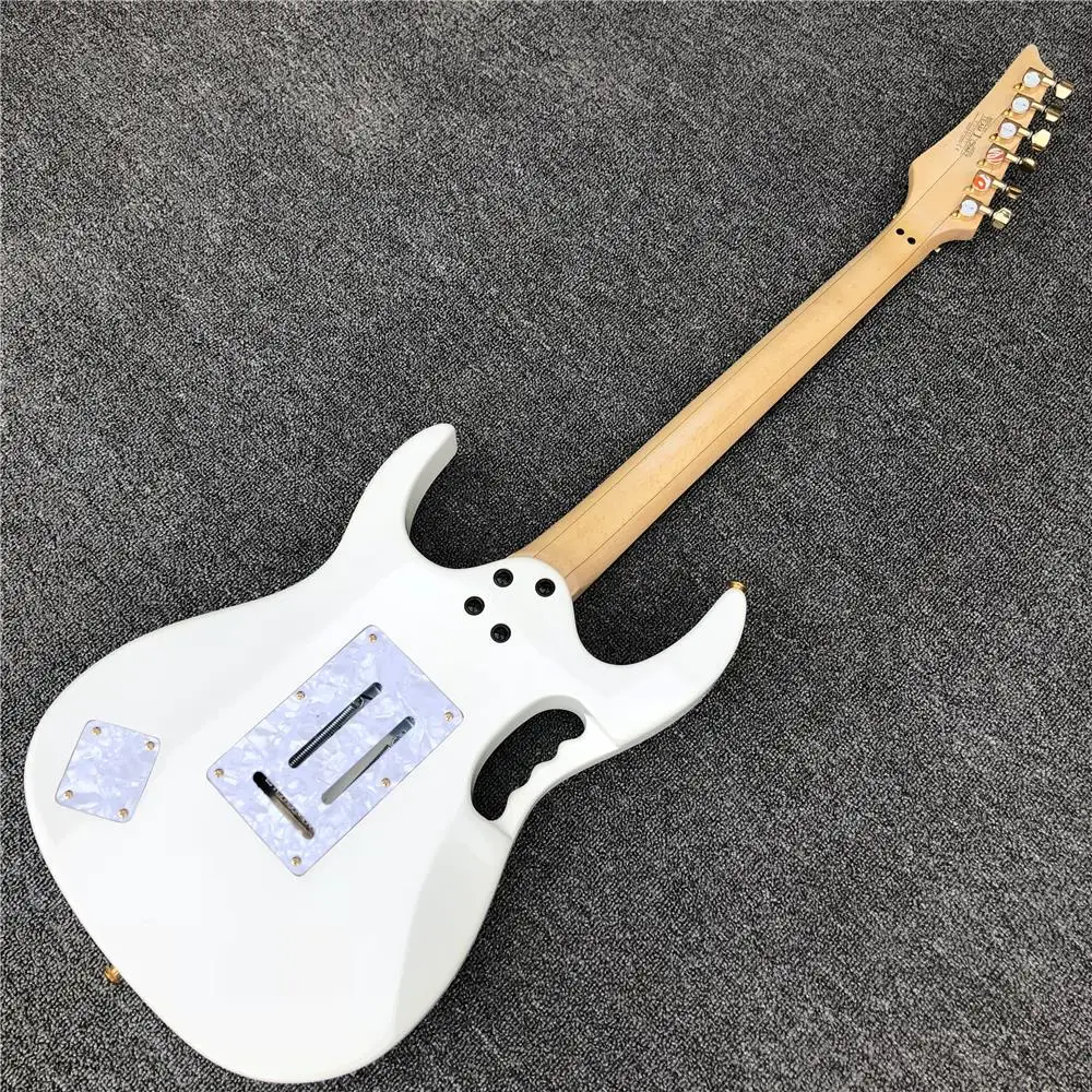 Белая 6 струн электрическая гитара Древо жизни вставки 21 до 24 Лады волнистый 2020 OEM