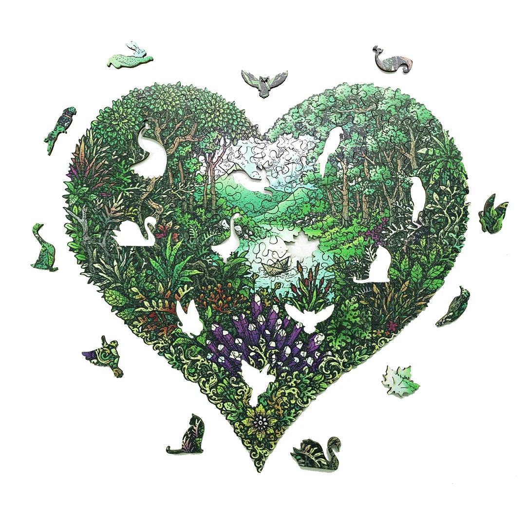 

Деревянный пазл для взрослых в виде освежающего сада, подарки в виде животных, деревянные поделки «сделай сам», детские головоломки, игры