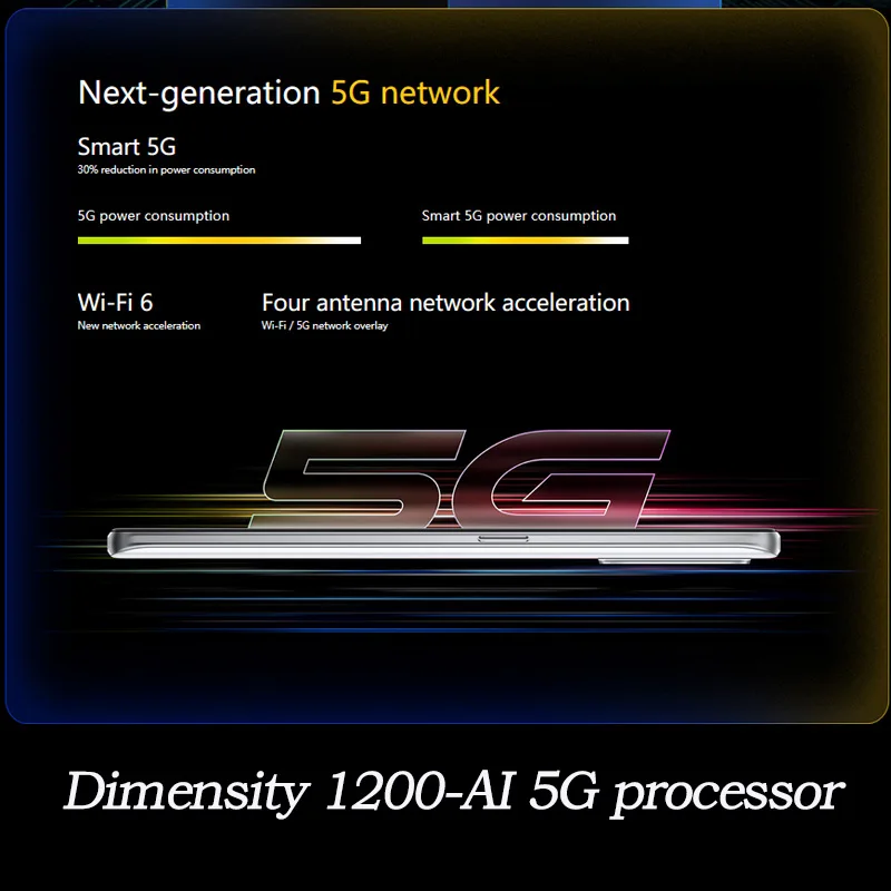 Kup Globalny Rom Realme GT Neo 2T 5G Google Inteligentny Telefon Dimensity 1200 AI 64Mp Aparat 4500mAh 65W Flash Changer NFC Super AMOLED 120