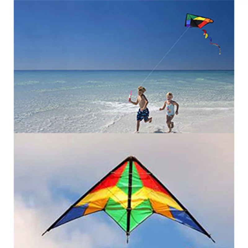 

Outdoor Toys Large Delta Kites Tails With Handle For Children Kites Nylon Kite
