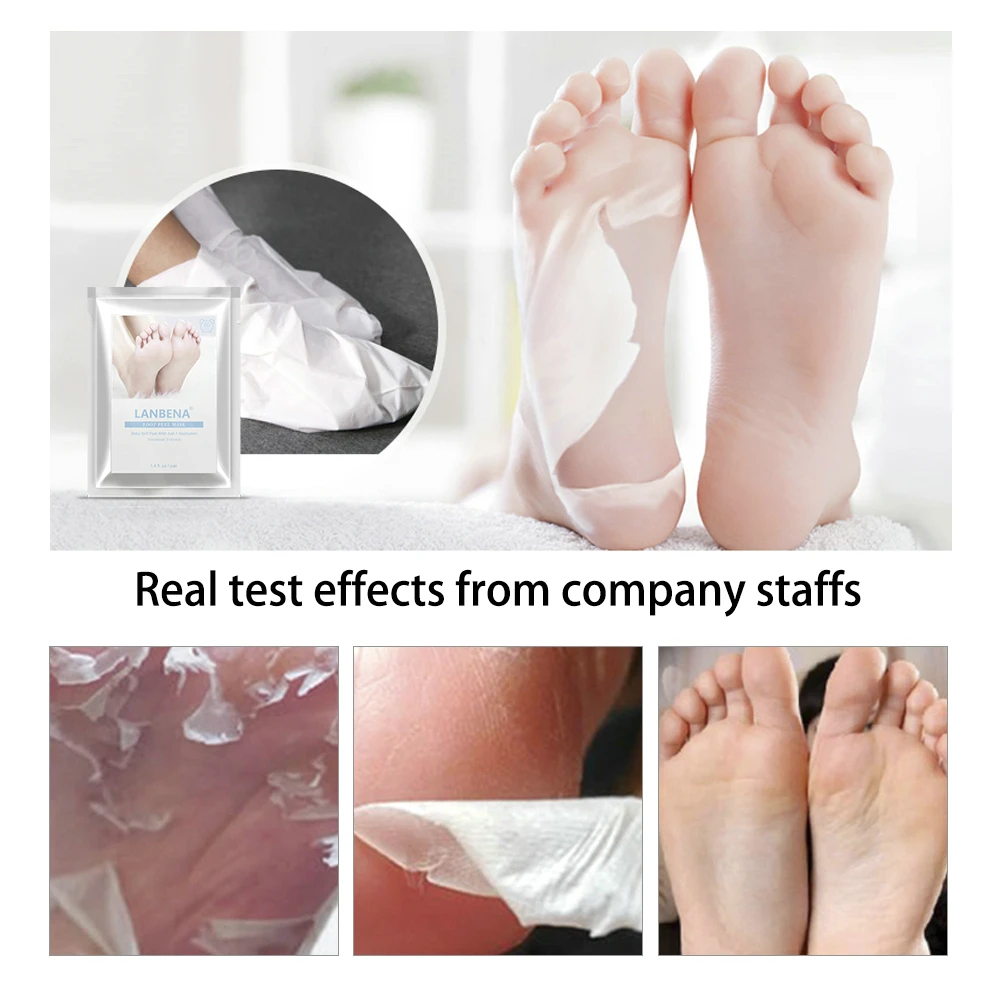 Отшелушивающая маска для ног LANBENA уход за ногами удаление омертвевшей кожи