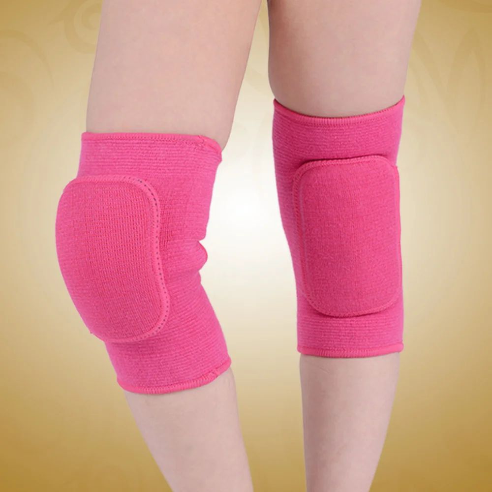 

A Pair of Cotton Children's Sponge Dancing Knee Pads Knee Support Braces Knee Protector for Running Hiking Dancing Sports Size S