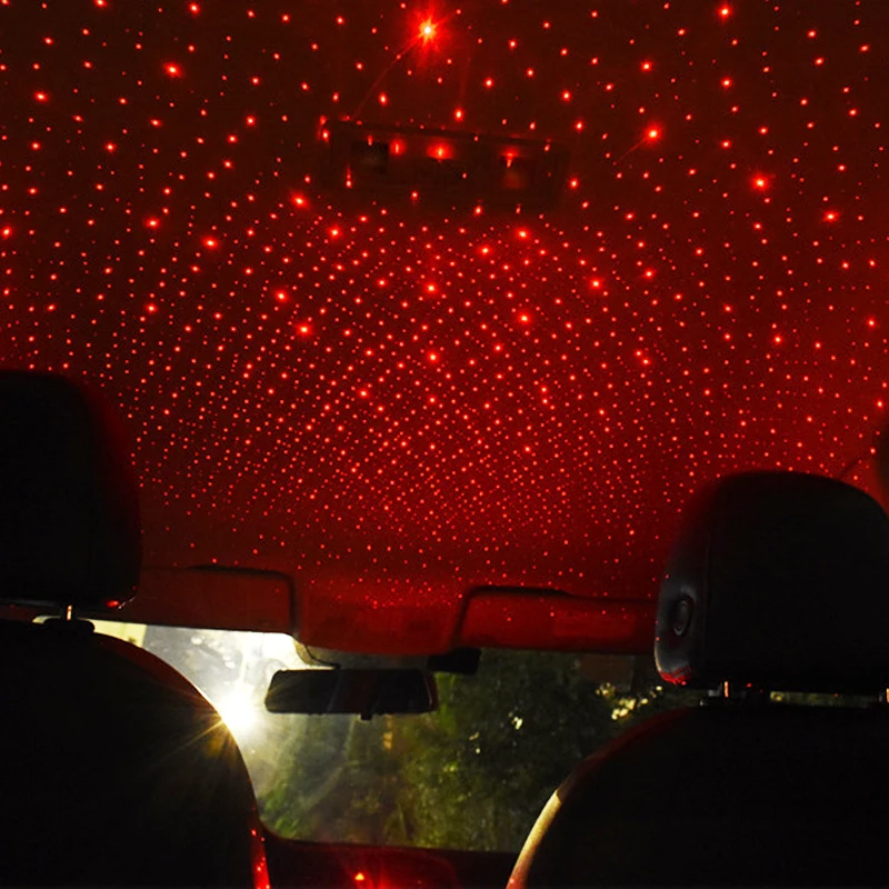 

Creative Car Roof Star Night Lights Projector Light Interior Ambient Atmosphere Galaxy Lamp Decoration Light USB Plug
