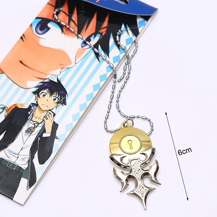 Японское аниме Nisekoi Ichijyo Raku Подвеска Ожерелье крутящая модель игрушки для женщин