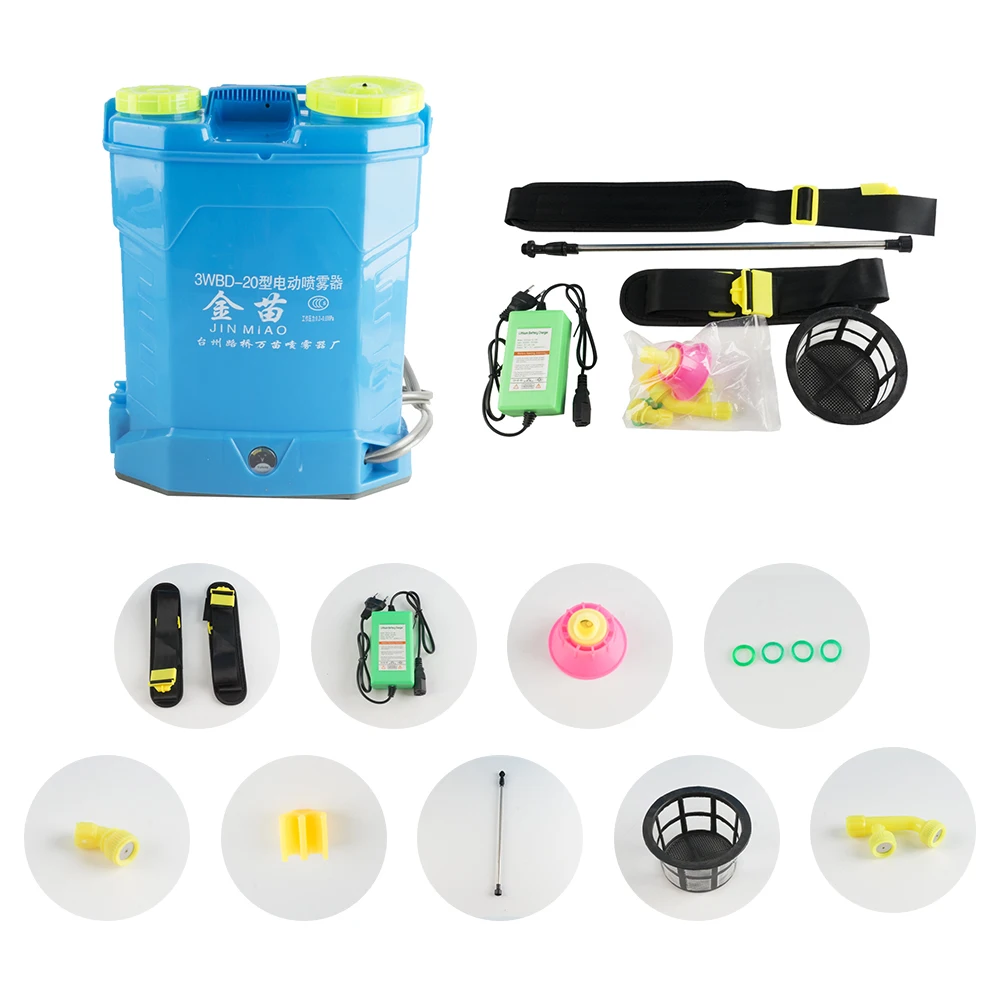 PULVERIZADOR el&eacute;ctrico de 20L, dispensador inteligente de pesticidas agr&iacute;colas, equipo de jard&iacute;n, bater&iacute;a de litio recargable de 220V-5
