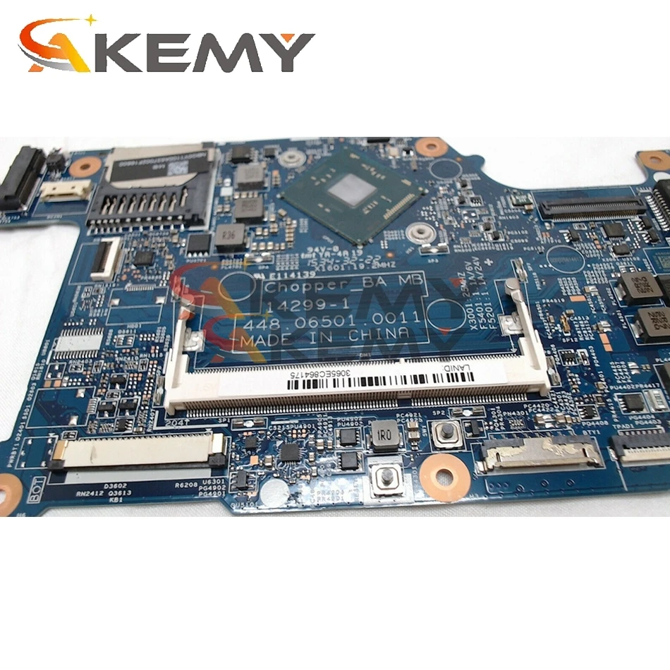 

14299-1 448.06501.0011 mainboard, for acer aspire R3-131T laptop computer motherboard (with cpu n3060+32gb ssd+hdd) 100% test ok