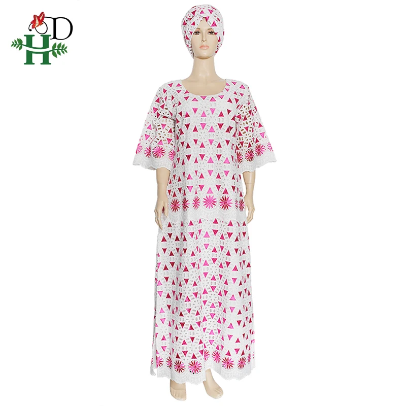 Африканские женские кружевные платья больших размеров H & D женское платье с