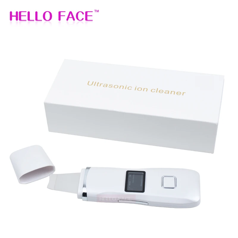 Ультразвуковой ионный скребок для кожи аппарат очищения лица шпатель очиститель