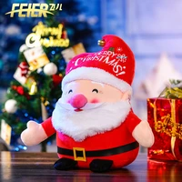 father christmas santa claus kawaii plush toys cartoon comic anime model doll stuffed toy christmas gift for children