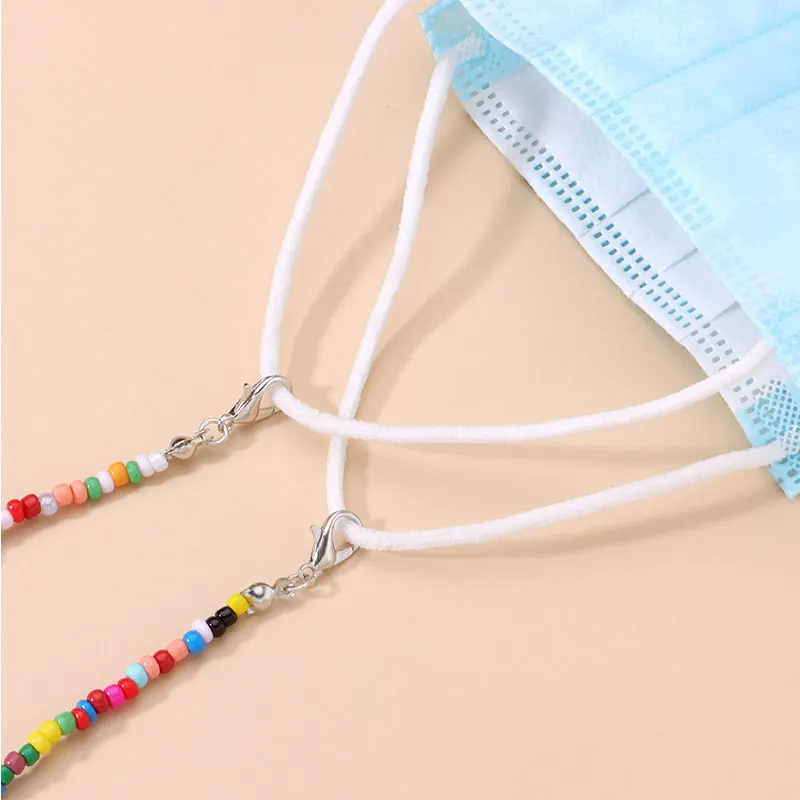

Free Fashion Girls Non-slip Bead Chain Glasses Chain Useful Women Mask Chain Colorful Bead Glasses Chain Holder Accessories
