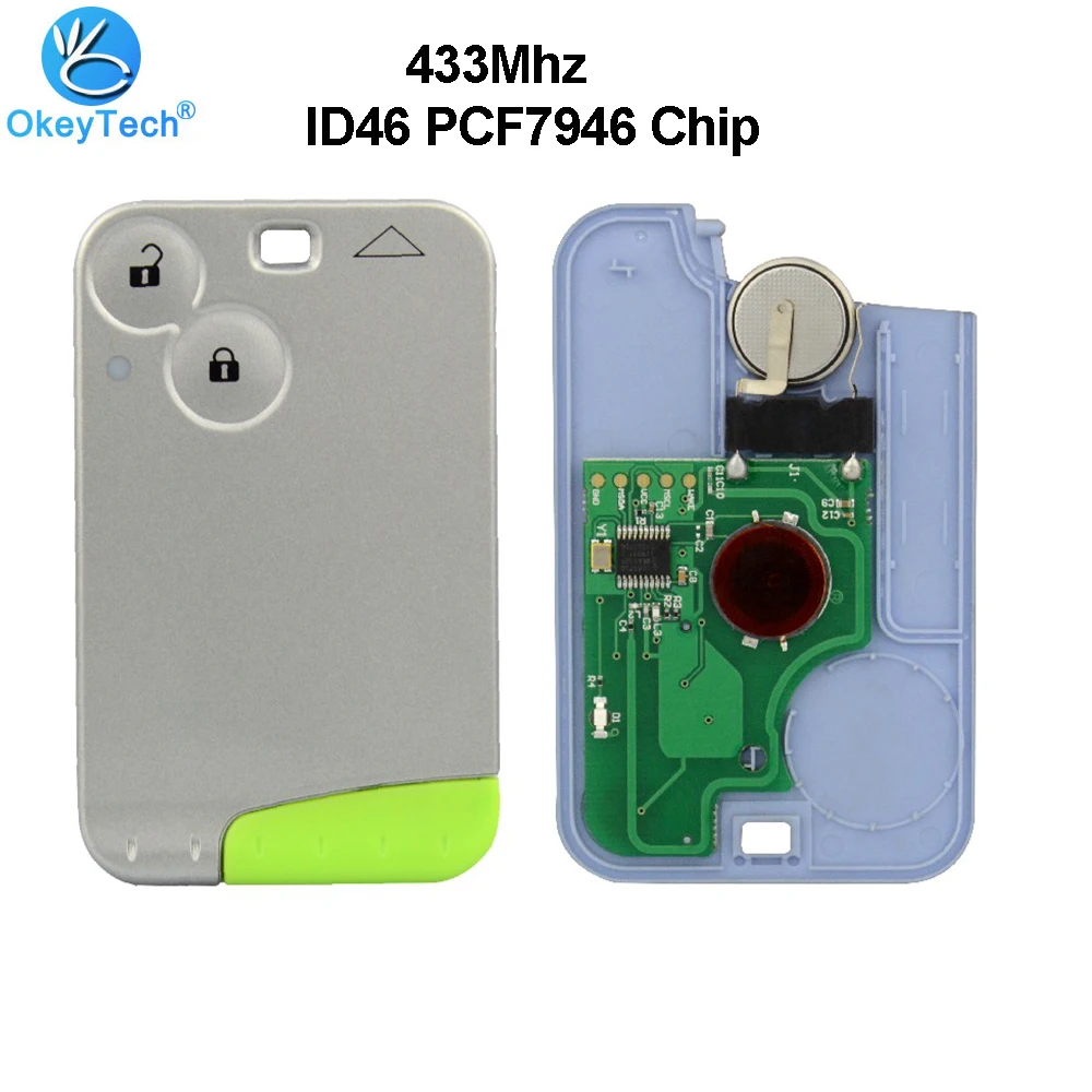 OkeyTech 433 МГц ID46 PCF7947 чип пульт дистанционного управления смарт карта Автомобильный