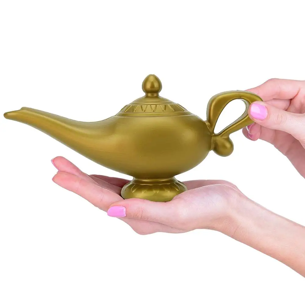 

Aladdin Lamp Figure Cosplay Magic Halloween Christmas Panto Aladdin Lamp Tea Pot Cartoon Genie Lamp Movie Home Party Decorations