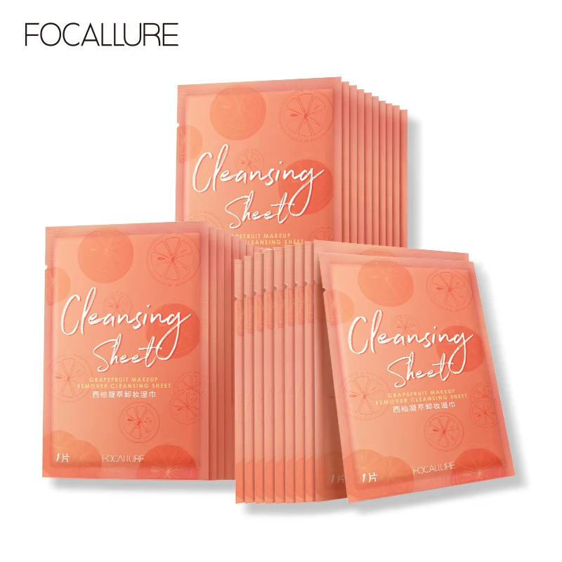 

FOCALLURE Cleansing Sheet Rich Grapefruit Essence Makeup Remove Skin Cleansing