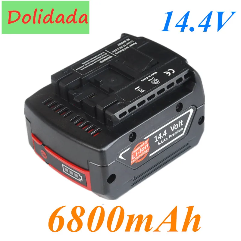 Аккумуляторная литий ионная батарея BAT607 BAT607G BAT614 14 4 В 6800 мАч 1 3 шт.|Перезаряжаемые