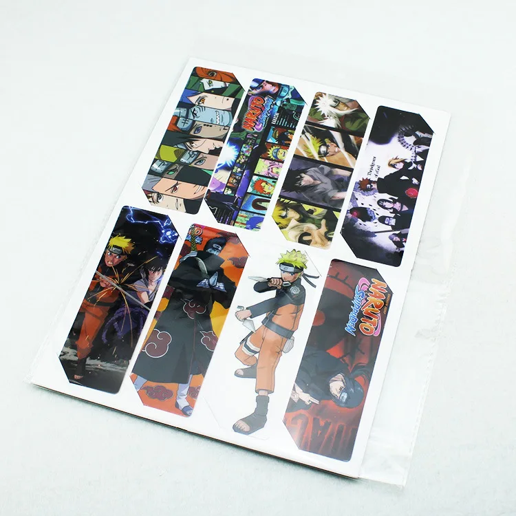 Прозрачная Закладка-аниме Наруто 8 листов | Дом и сад