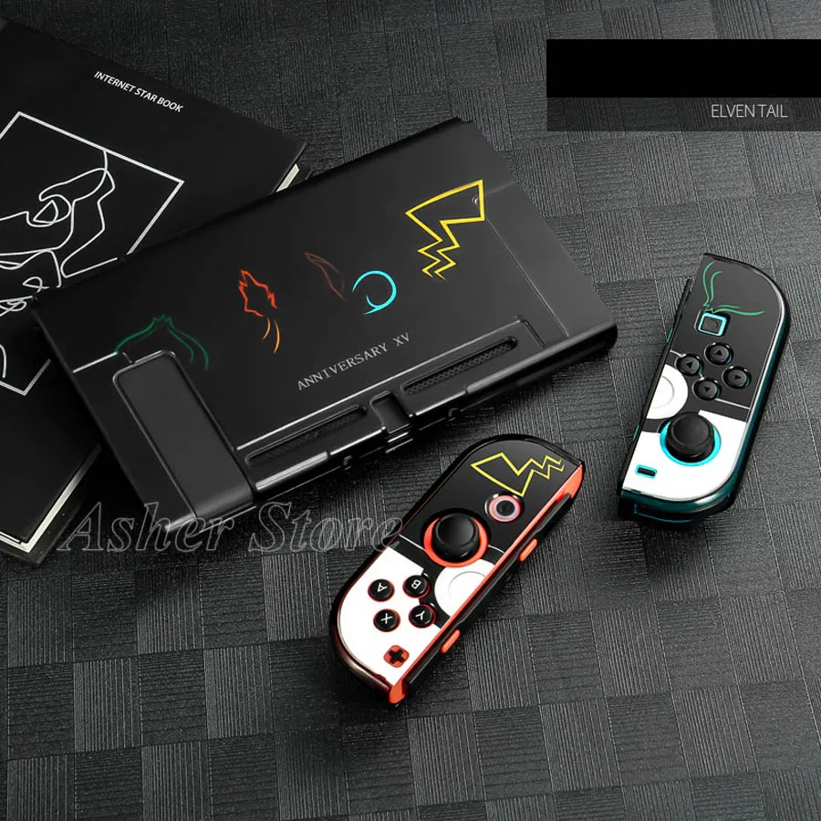 12 Nintendo switch шаблон Защитный чехол красочный жесткий корпус+ 4 Аналоговые крышки для nintendo Switch консоли Joy-con аксессуары - Цвет: 12