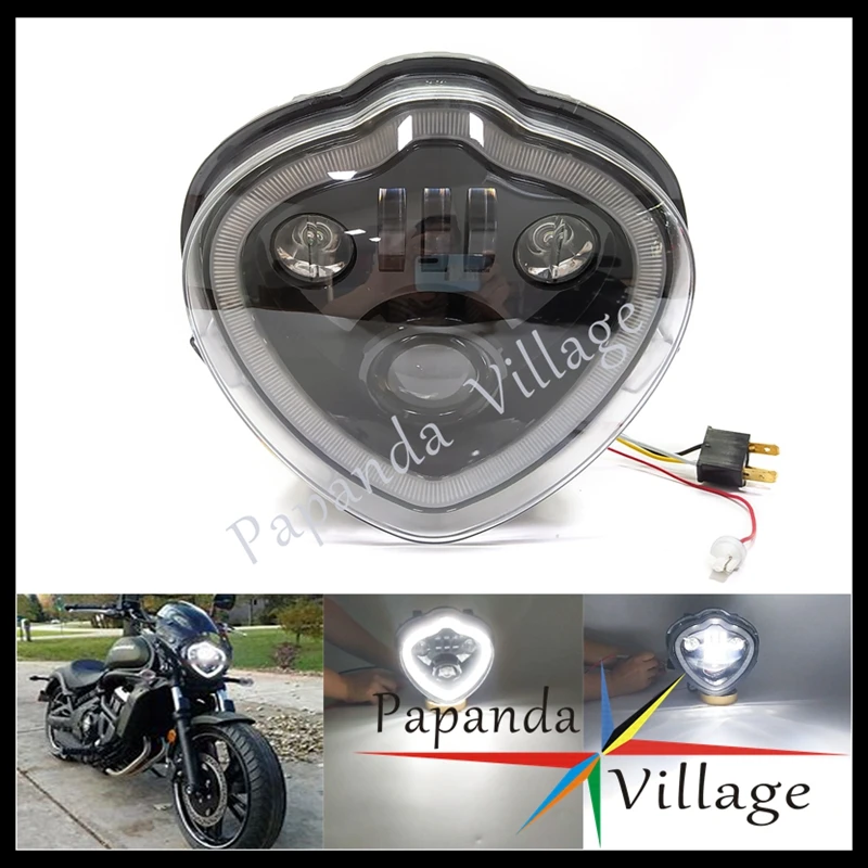 

Motorcycle 12V LED Headlight High/Low Beam Headlamp DRL Running Light Front Light For Kawasaki Vulcan S 650 EN650 2015-2021
