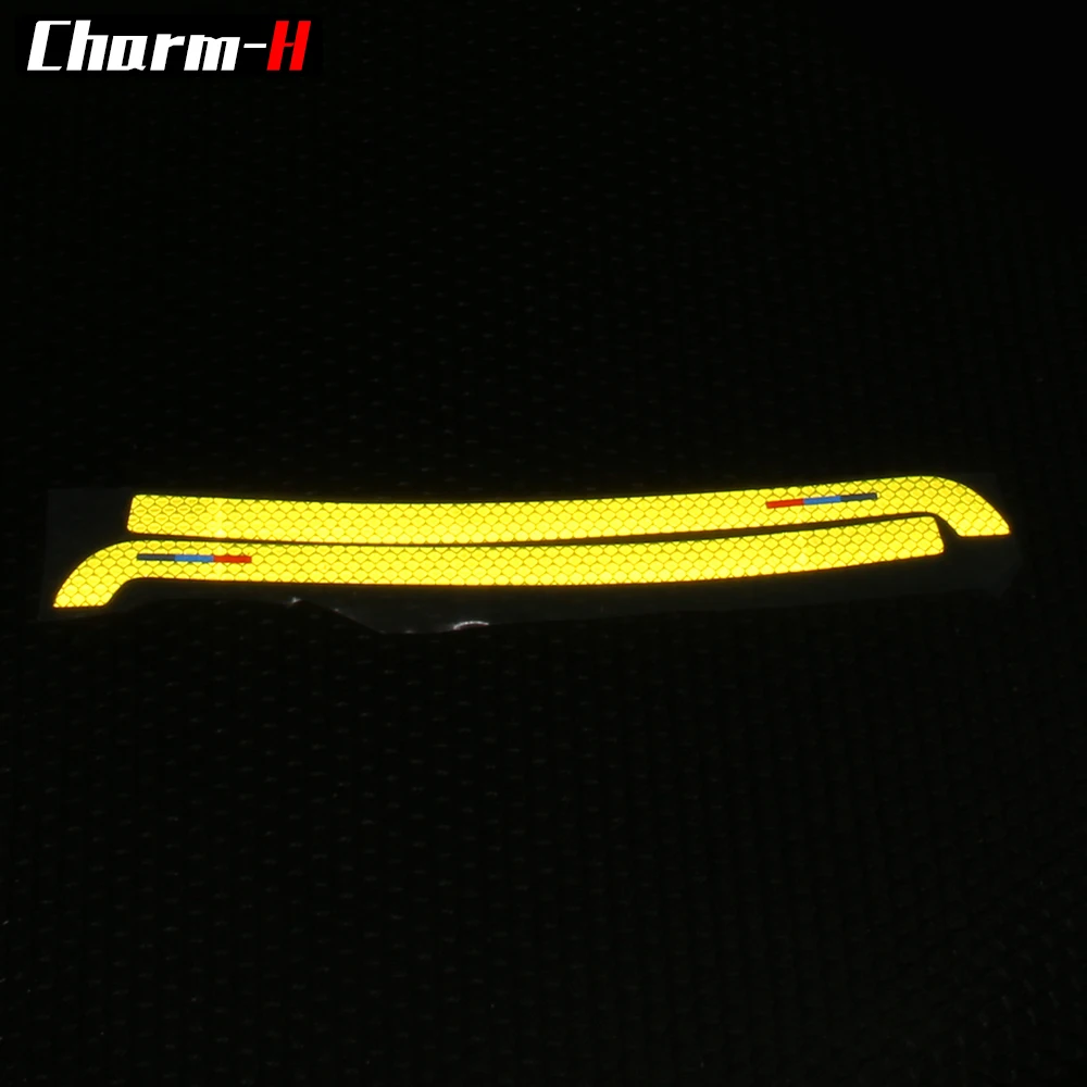 

2pcs For BMW X5 F15 X6 F16 X3 F25 X4 F26 Reflective Safety WarningTape Marking Rearview Side Mirror Anti-rub Strip Mark Sticker