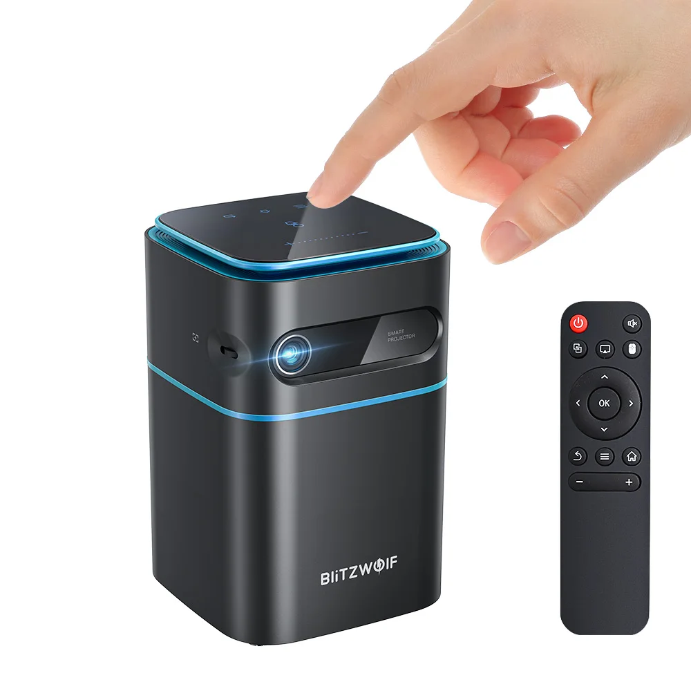 BlitzWolf BW-VT2 DLP Mini WIFI Projector 1080P Hand Cinema Movie Video Led 4K Wireless Home |