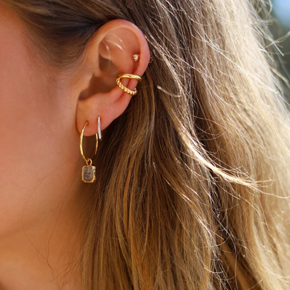 В форме сердца Love 100% 925 пробы серебро плотная радиальные уха манжеты Earcuff для Для