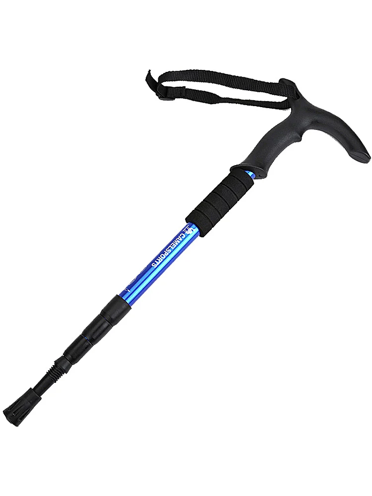 

Folding Trekking Pole Running Walking Sticks Ultra-Light Quick Trekking Hiking Pole 7075 Aluminum Alloy Pole EVA Handle