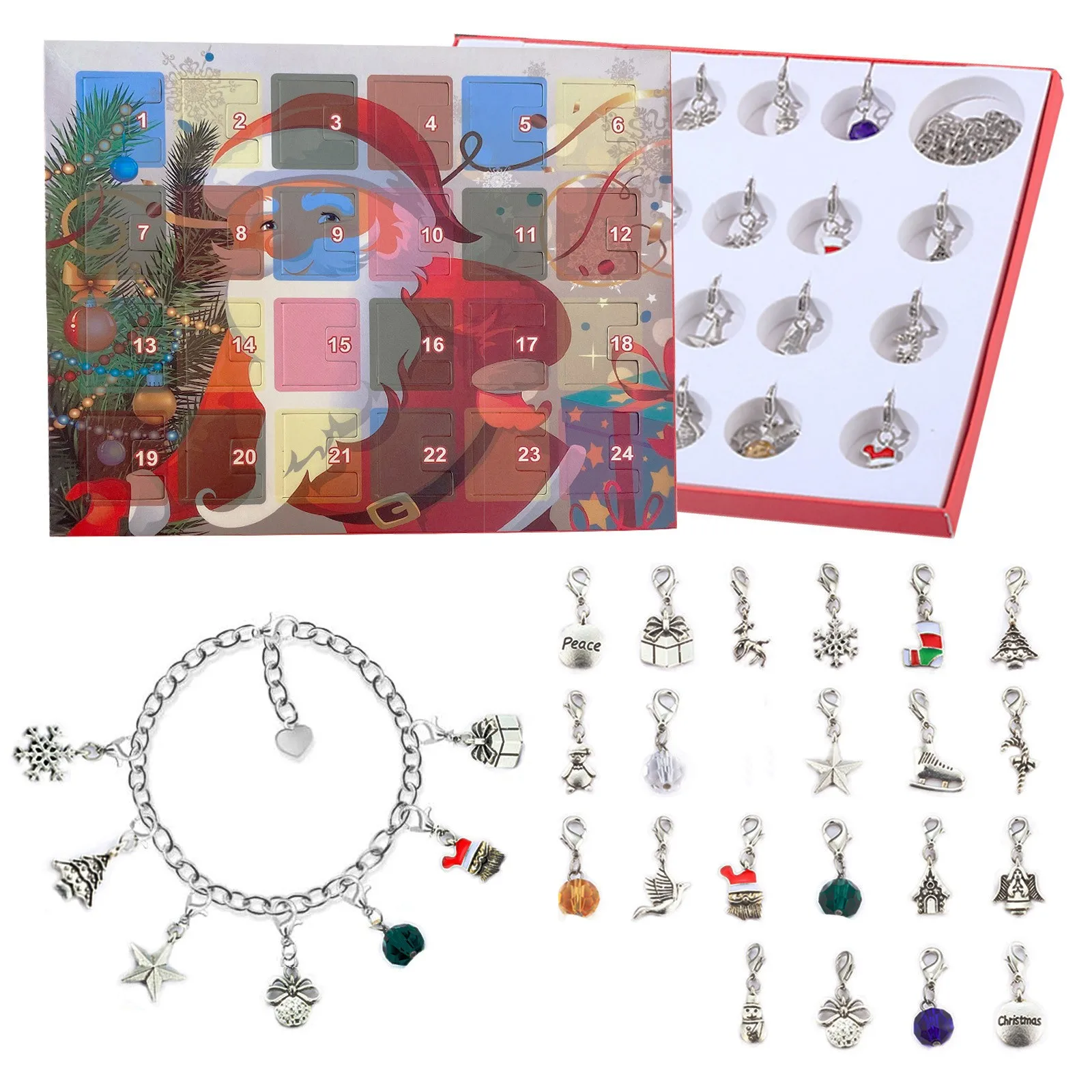 

Advent Calendar 2021 Christmas Countdown Calendar 24 days countdown for 1 Christmas Gift Box DIY kit Navidad ornament Decoration